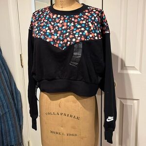 Nike cropped sweatshirt.